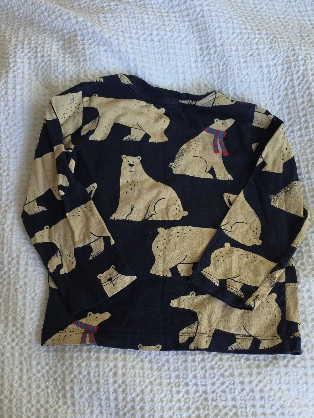 Baby GAP Navy Blue Bear Long Sleeve Top